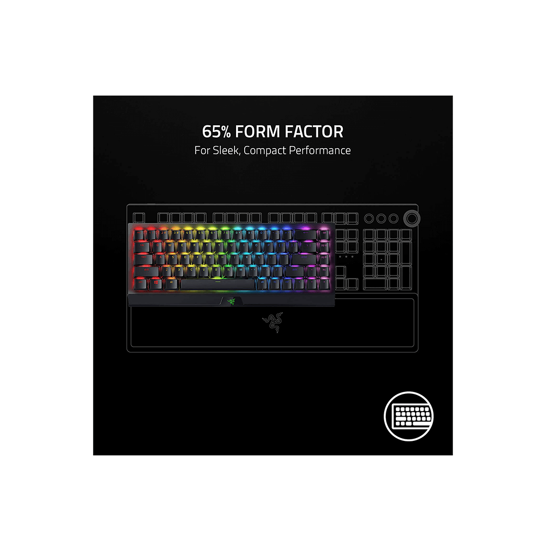 Razer Blackwidow V3 Mini Hyperspeed - Phantom Edition - Yellow Switch in Qatar Razer Blackwidow V3 Mini Hyperspeed - Phantom Edition - Yellow Switch in Qatar